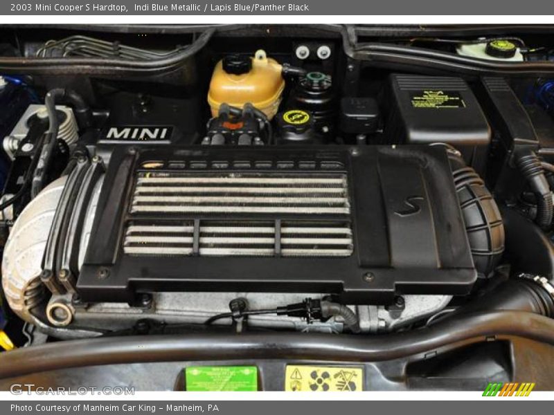 Indi Blue Metallic / Lapis Blue/Panther Black 2003 Mini Cooper S Hardtop