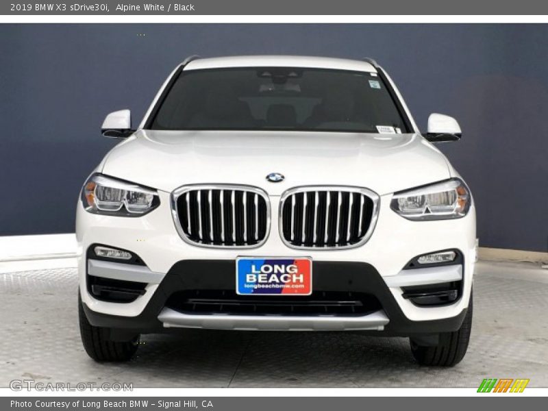 Alpine White / Black 2019 BMW X3 sDrive30i