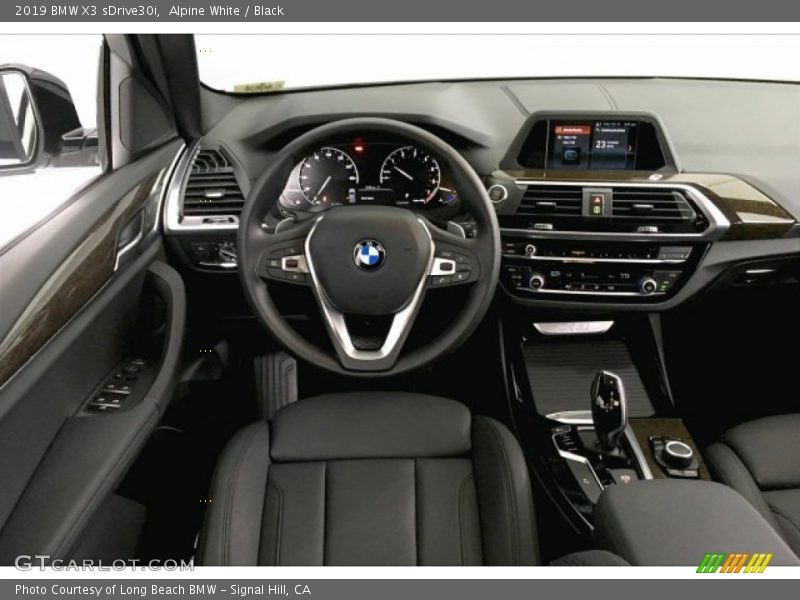 Alpine White / Black 2019 BMW X3 sDrive30i