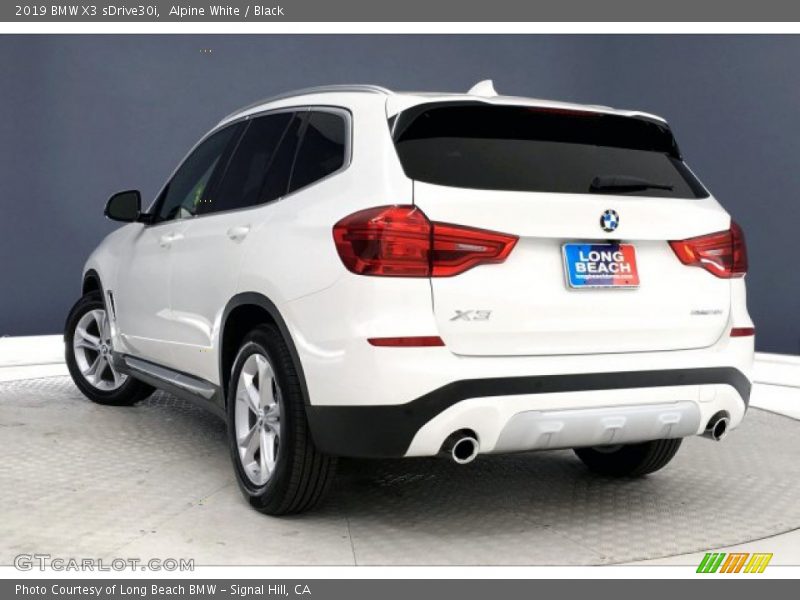 Alpine White / Black 2019 BMW X3 sDrive30i