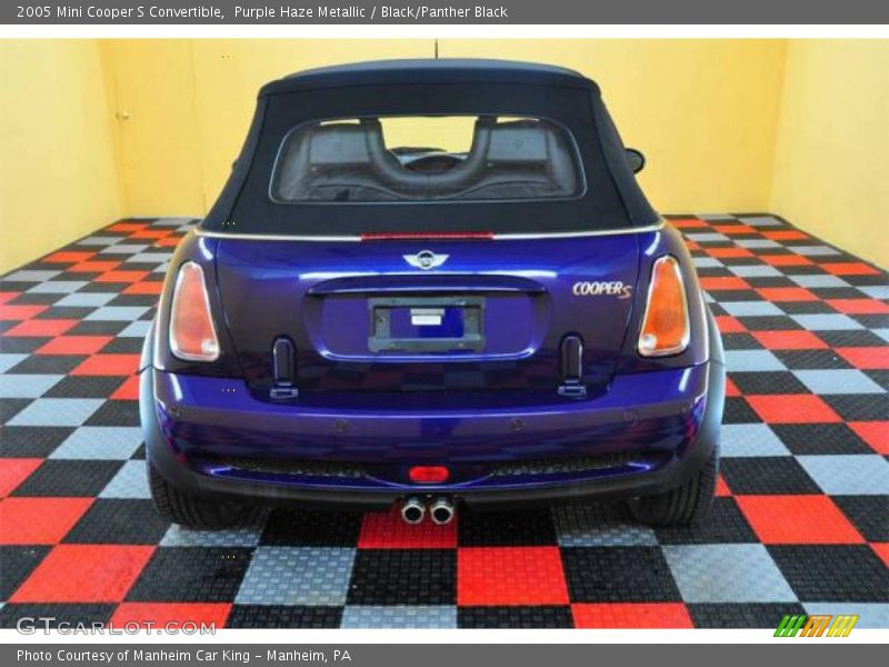 Purple Haze Metallic / Black/Panther Black 2005 Mini Cooper S Convertible