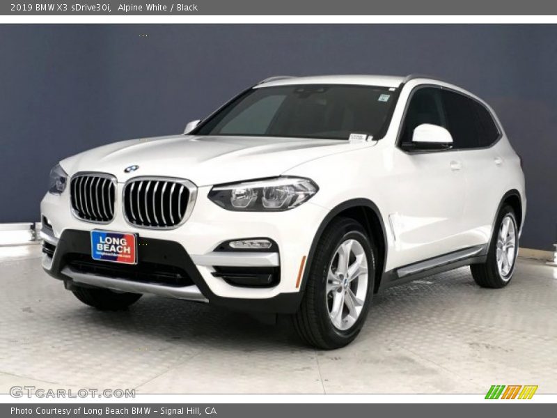Alpine White / Black 2019 BMW X3 sDrive30i