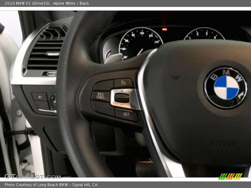 Alpine White / Black 2019 BMW X3 sDrive30i