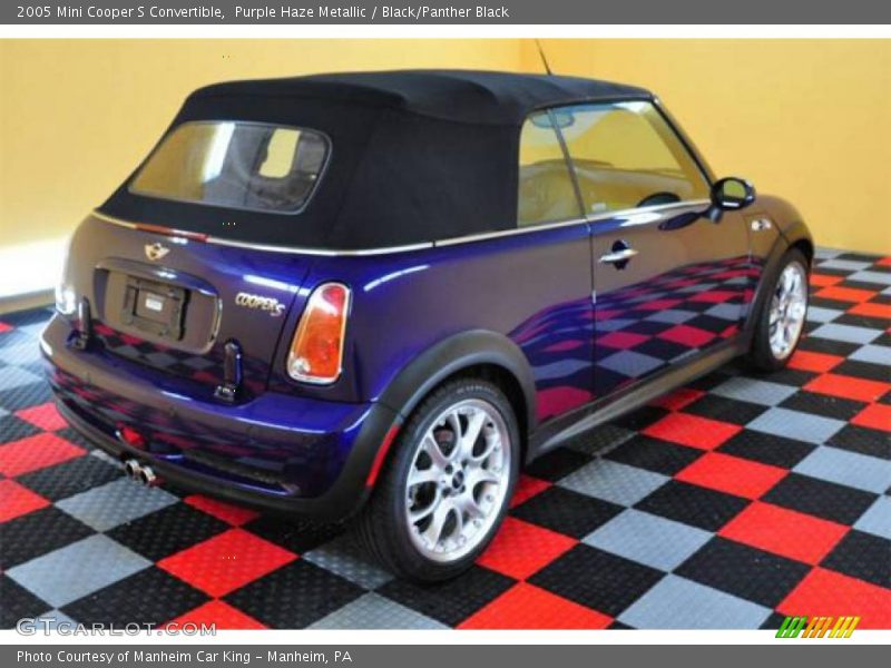 Purple Haze Metallic / Black/Panther Black 2005 Mini Cooper S Convertible