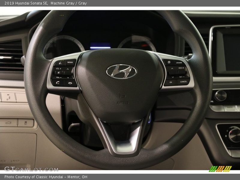 Machine Gray / Gray 2019 Hyundai Sonata SE