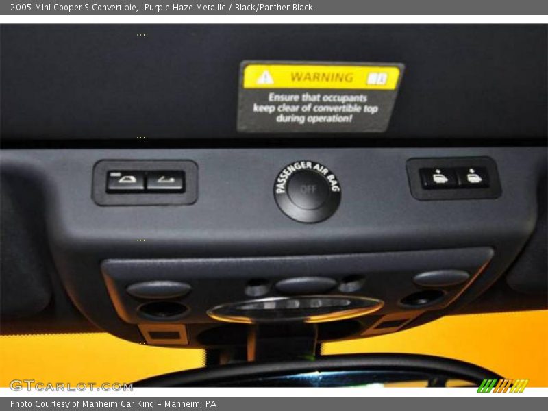 Purple Haze Metallic / Black/Panther Black 2005 Mini Cooper S Convertible