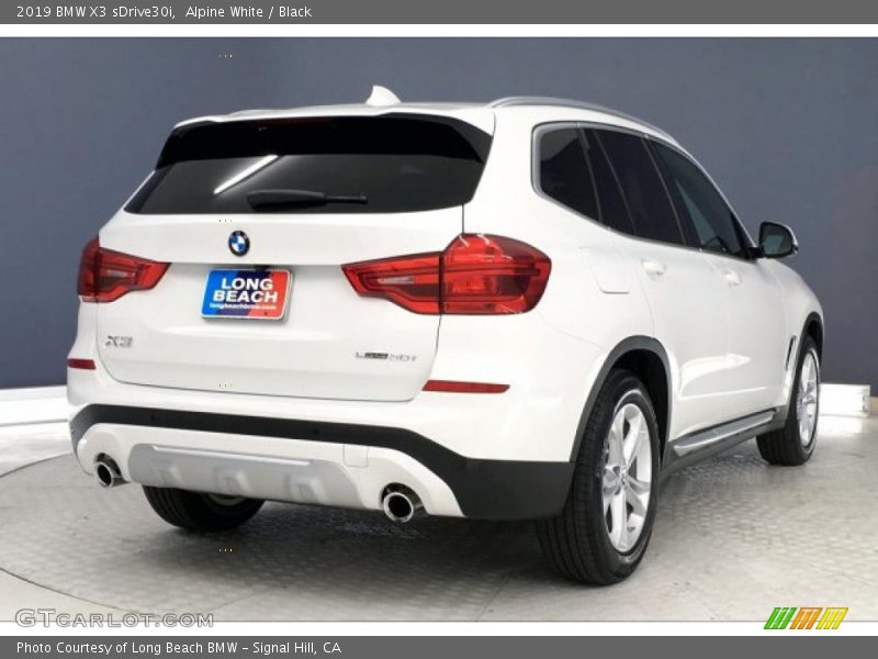 Alpine White / Black 2019 BMW X3 sDrive30i