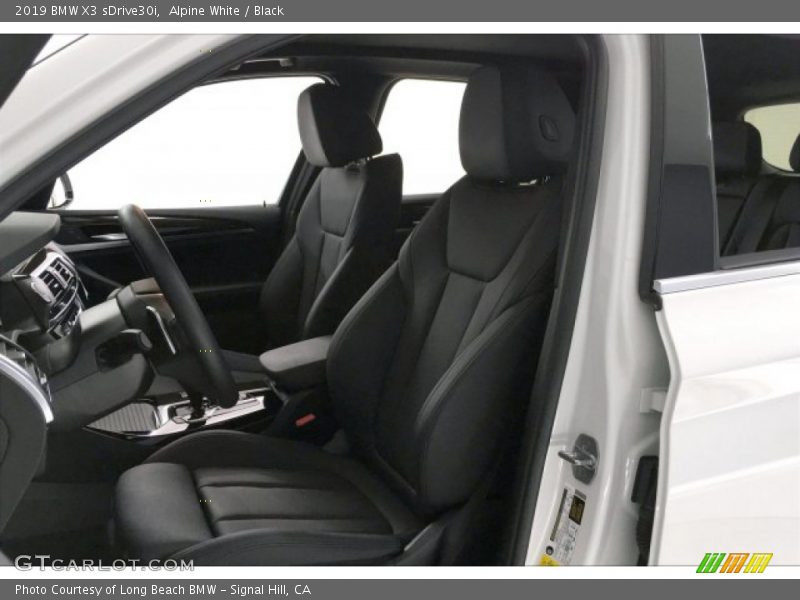 Alpine White / Black 2019 BMW X3 sDrive30i