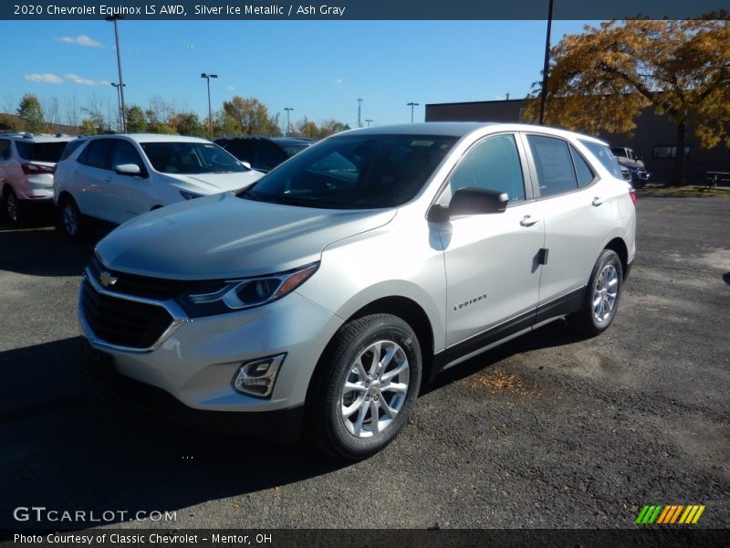 Silver Ice Metallic / Ash Gray 2020 Chevrolet Equinox LS AWD