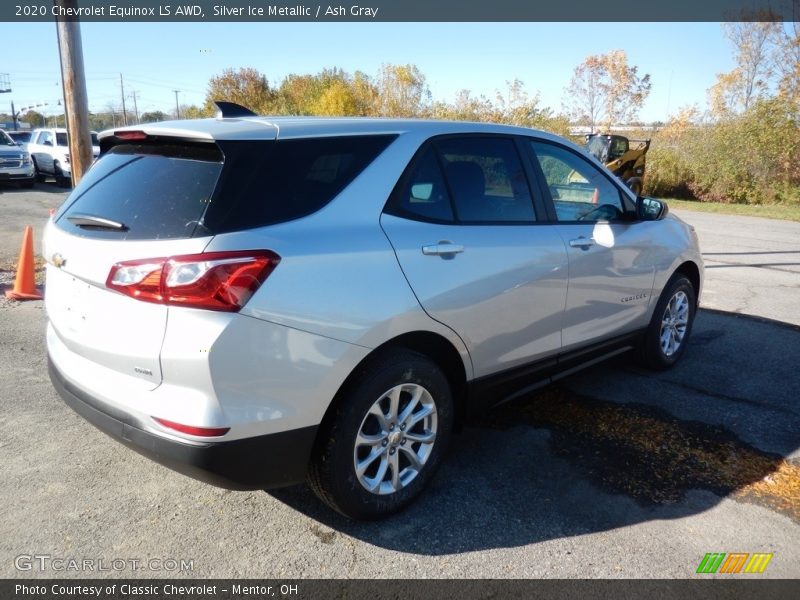 Silver Ice Metallic / Ash Gray 2020 Chevrolet Equinox LS AWD