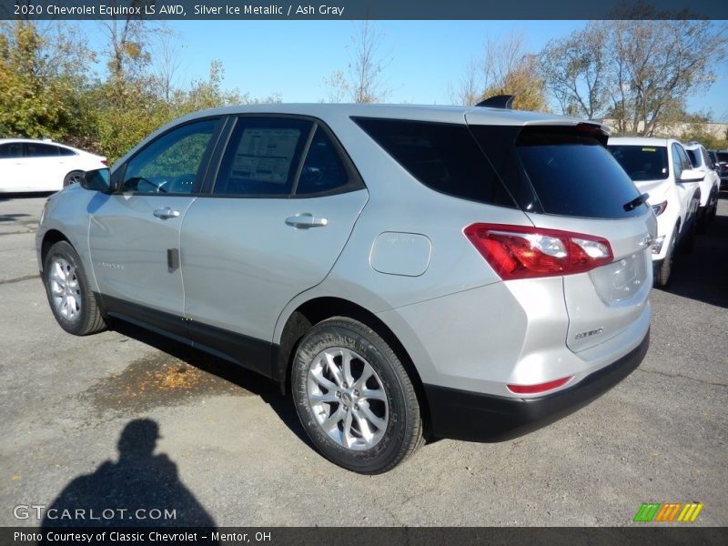 Silver Ice Metallic / Ash Gray 2020 Chevrolet Equinox LS AWD