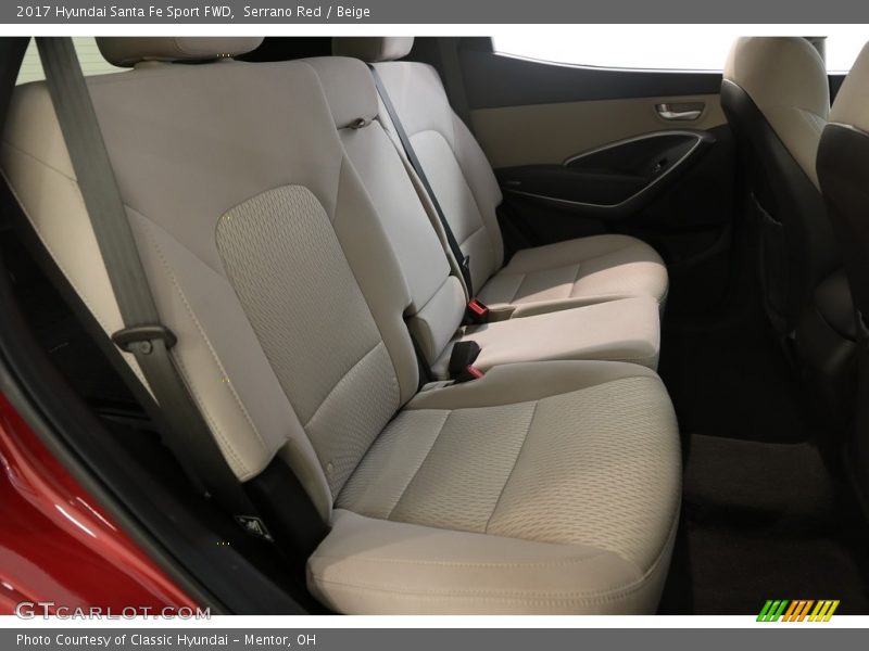 Serrano Red / Beige 2017 Hyundai Santa Fe Sport FWD