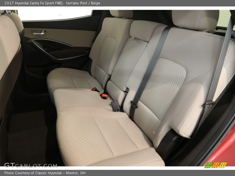 Serrano Red / Beige 2017 Hyundai Santa Fe Sport FWD