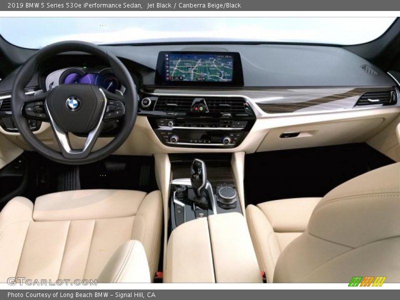 Jet Black / Canberra Beige/Black 2019 BMW 5 Series 530e iPerformance Sedan
