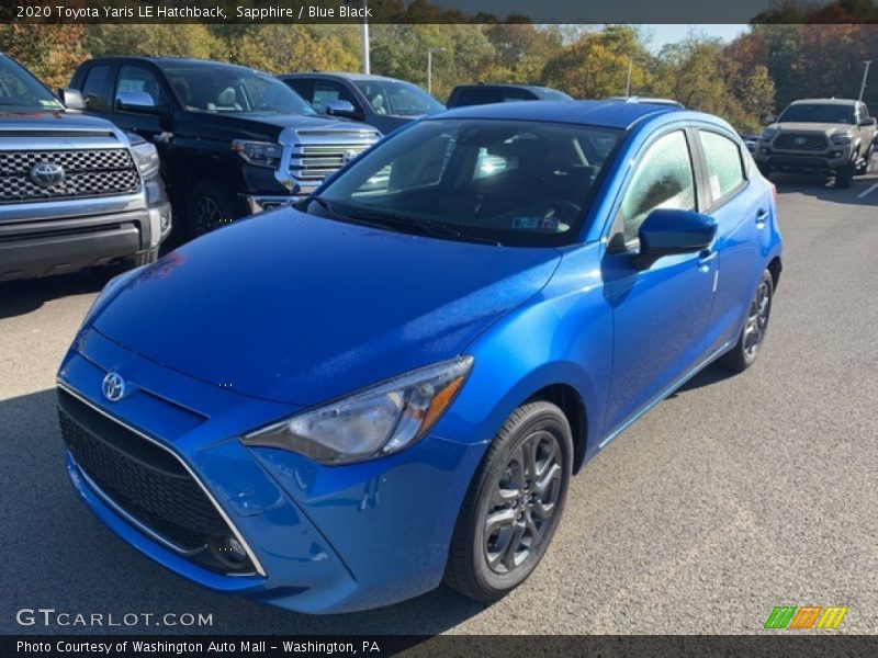 Front 3/4 View of 2020 Yaris LE Hatchback