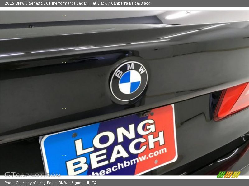 Jet Black / Canberra Beige/Black 2019 BMW 5 Series 530e iPerformance Sedan