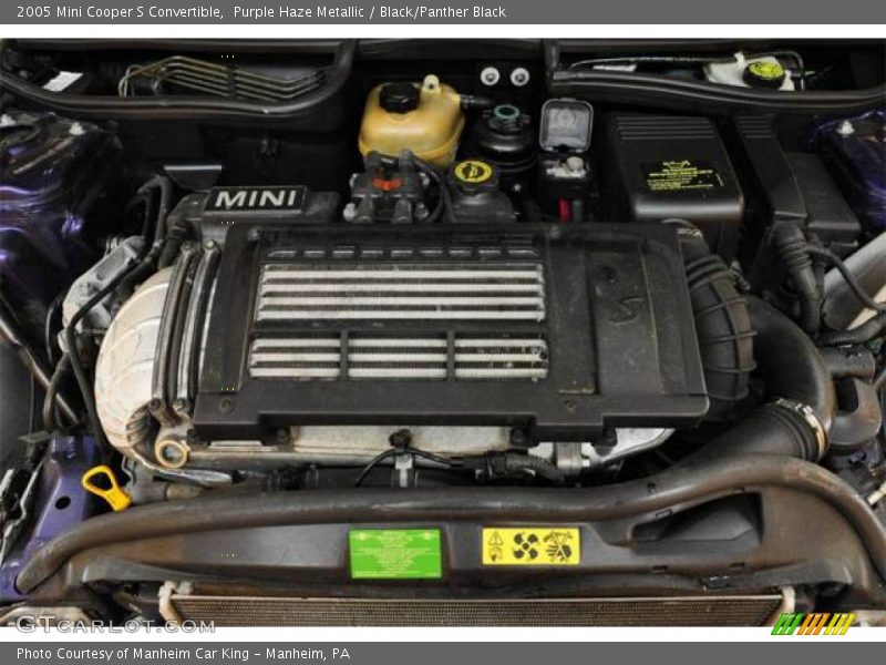 Purple Haze Metallic / Black/Panther Black 2005 Mini Cooper S Convertible