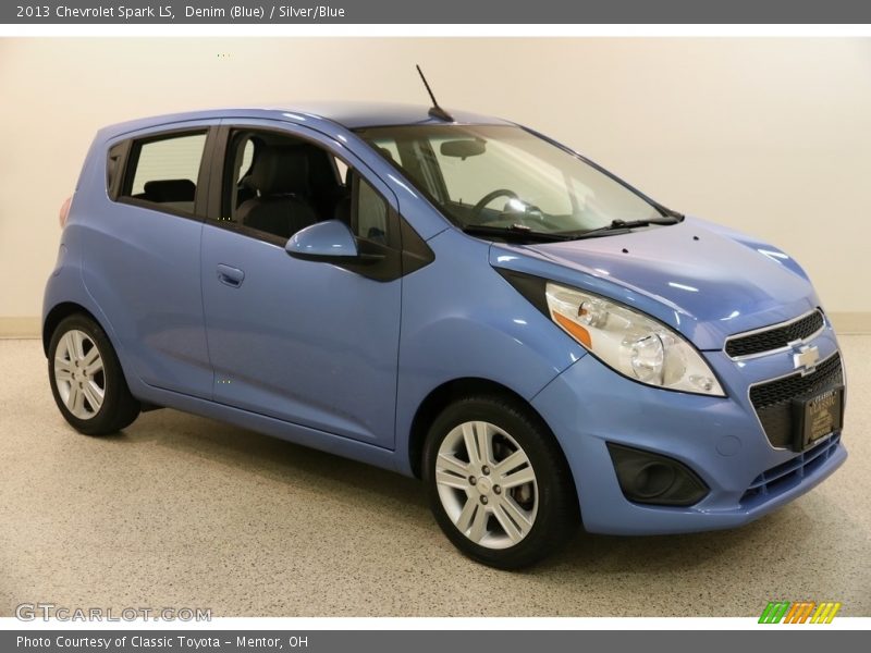 Denim (Blue) / Silver/Blue 2013 Chevrolet Spark LS