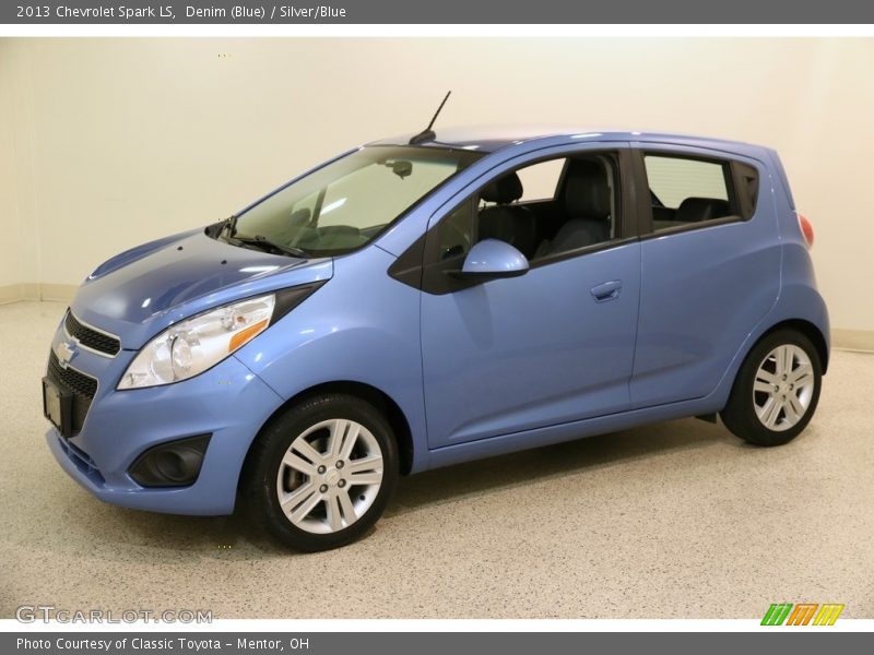 Denim (Blue) / Silver/Blue 2013 Chevrolet Spark LS