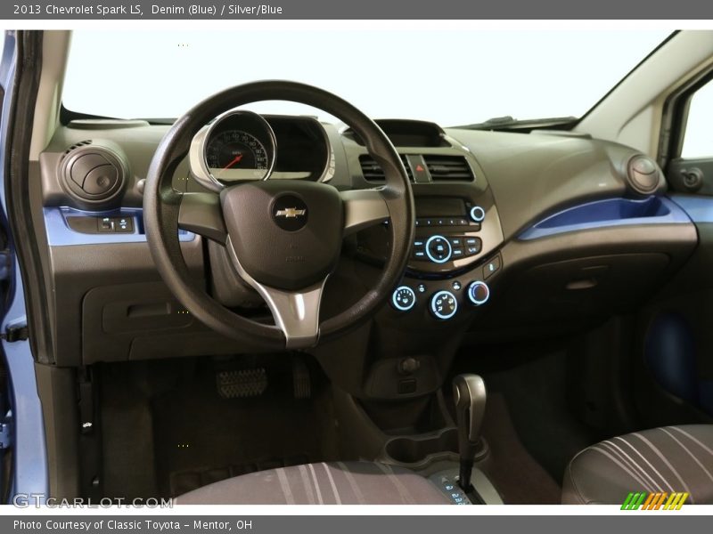 Denim (Blue) / Silver/Blue 2013 Chevrolet Spark LS