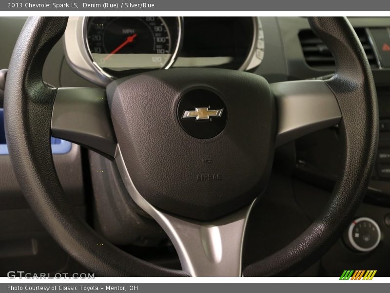 Denim (Blue) / Silver/Blue 2013 Chevrolet Spark LS