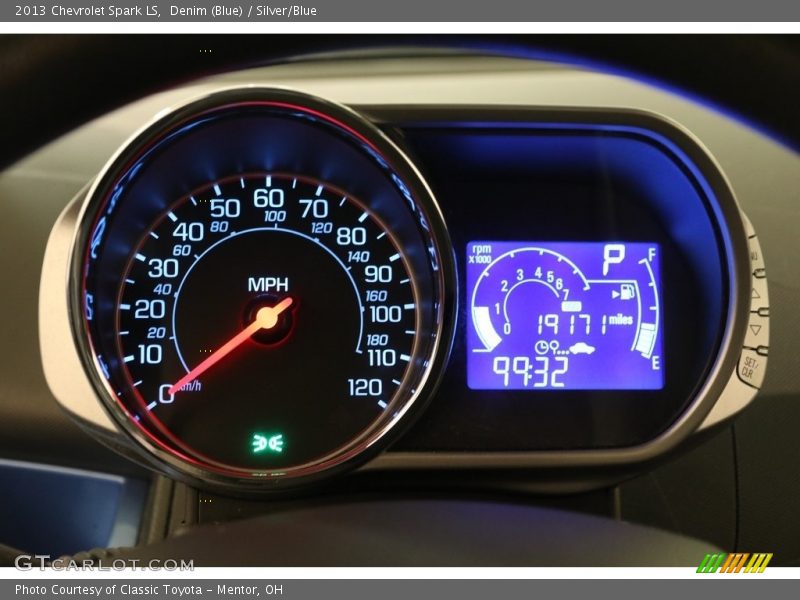 Denim (Blue) / Silver/Blue 2013 Chevrolet Spark LS