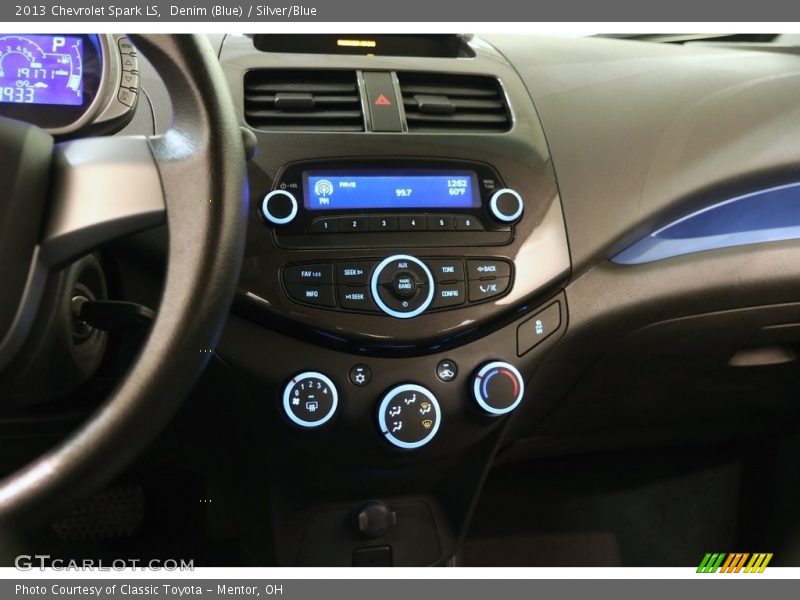 Denim (Blue) / Silver/Blue 2013 Chevrolet Spark LS
