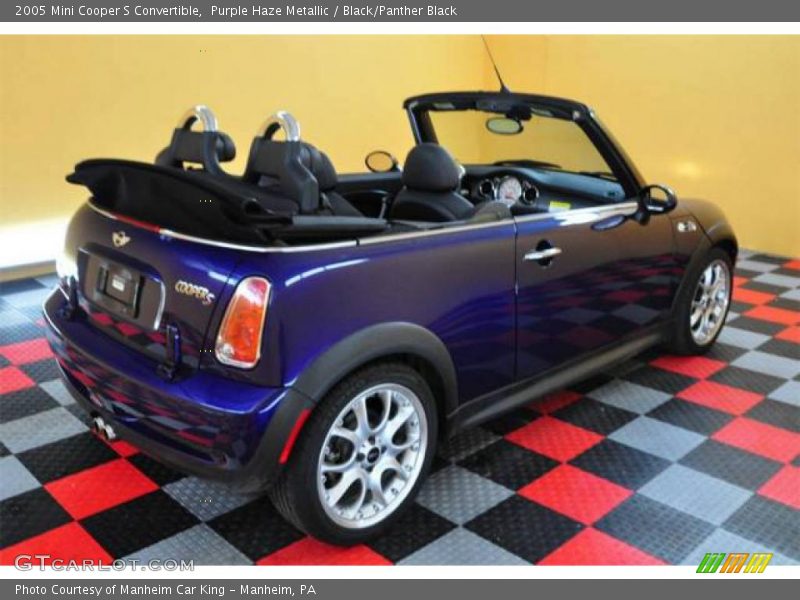 Purple Haze Metallic / Black/Panther Black 2005 Mini Cooper S Convertible