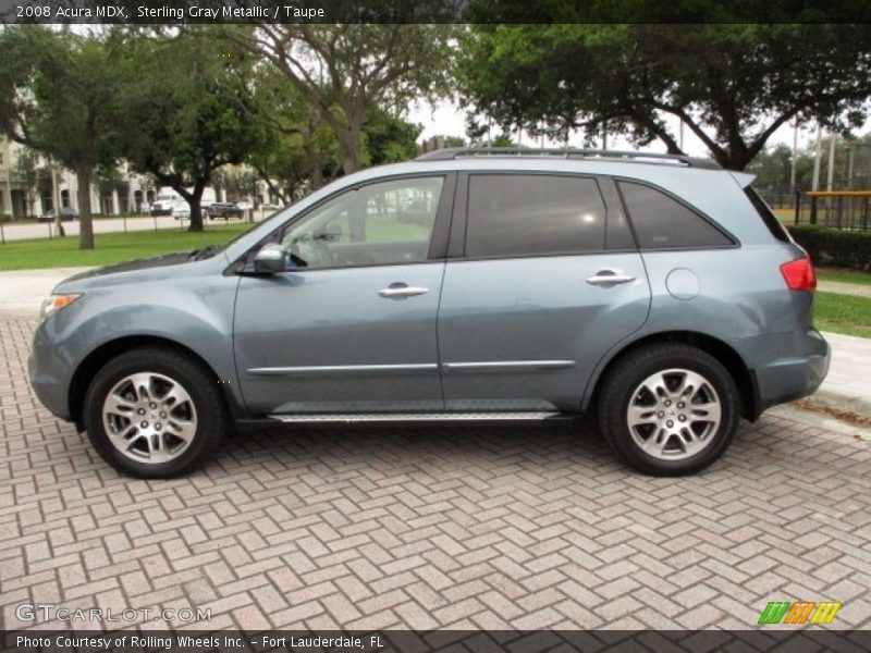 Sterling Gray Metallic / Taupe 2008 Acura MDX