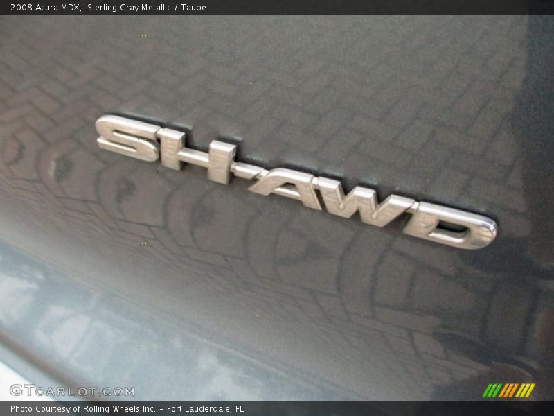 Sterling Gray Metallic / Taupe 2008 Acura MDX