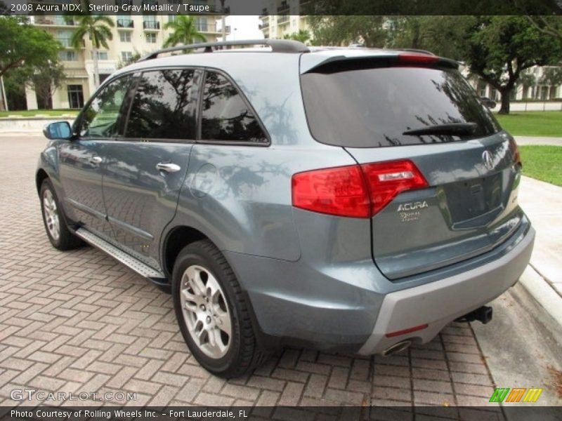 Sterling Gray Metallic / Taupe 2008 Acura MDX