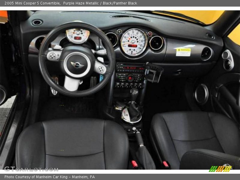 Purple Haze Metallic / Black/Panther Black 2005 Mini Cooper S Convertible
