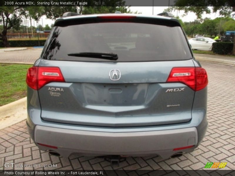 Sterling Gray Metallic / Taupe 2008 Acura MDX