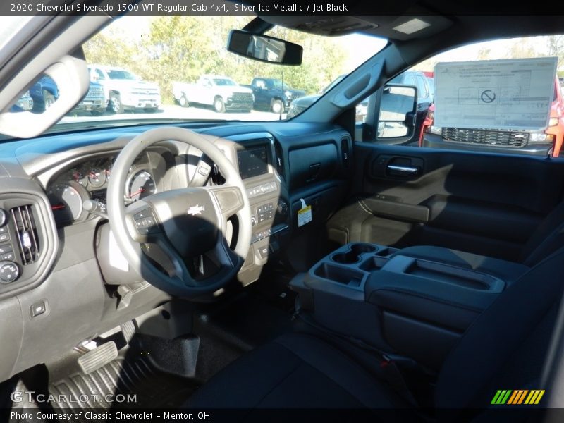 Silver Ice Metallic / Jet Black 2020 Chevrolet Silverado 1500 WT Regular Cab 4x4