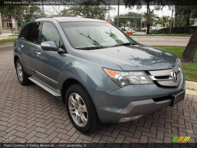Sterling Gray Metallic / Taupe 2008 Acura MDX