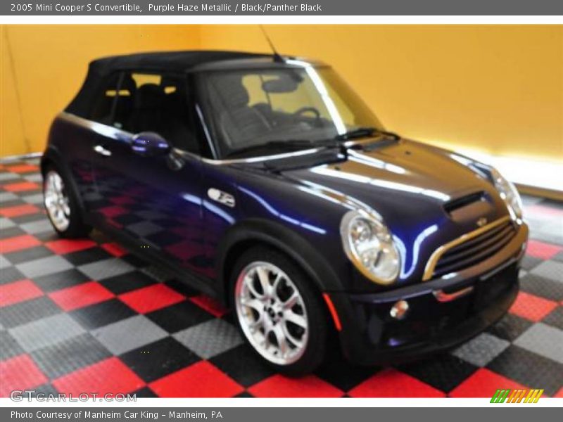Purple Haze Metallic / Black/Panther Black 2005 Mini Cooper S Convertible