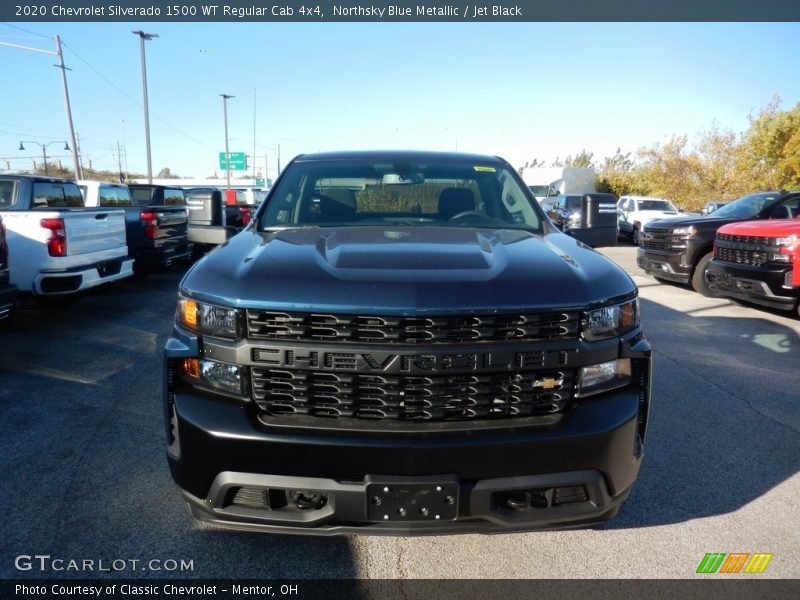 Northsky Blue Metallic / Jet Black 2020 Chevrolet Silverado 1500 WT Regular Cab 4x4