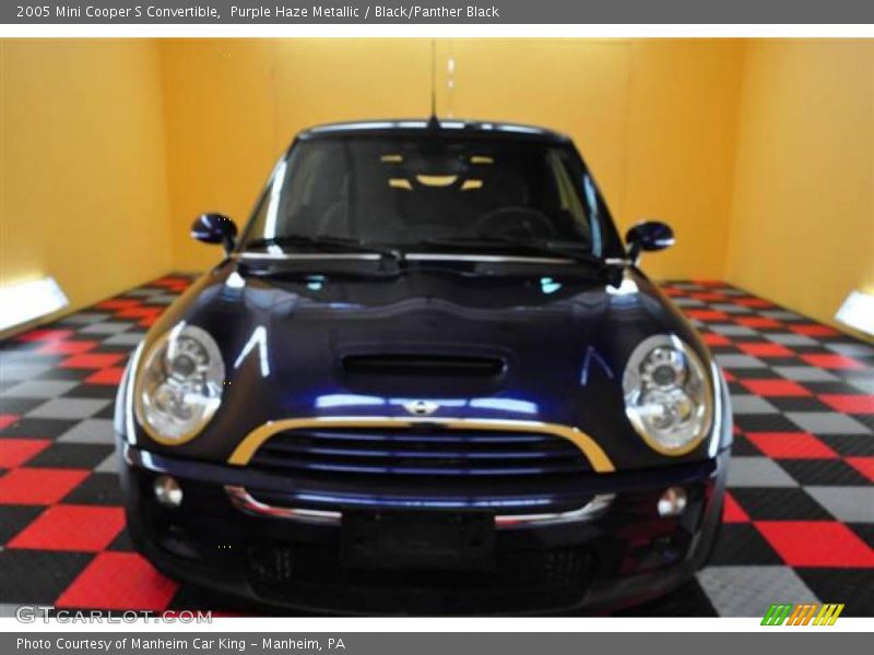 Purple Haze Metallic / Black/Panther Black 2005 Mini Cooper S Convertible