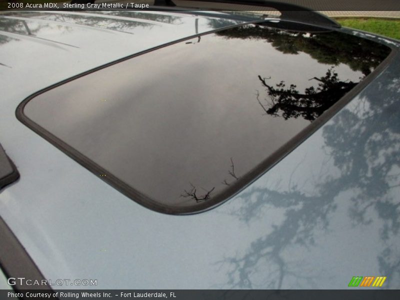 Sterling Gray Metallic / Taupe 2008 Acura MDX