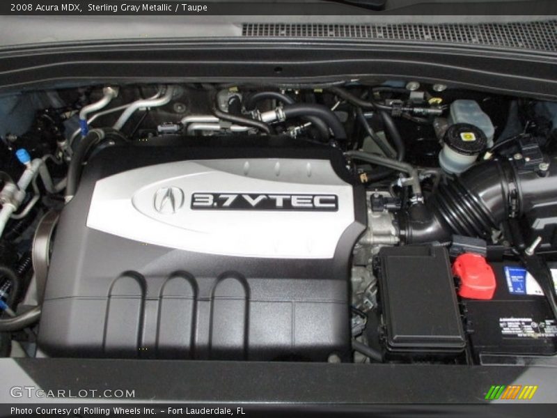 Sterling Gray Metallic / Taupe 2008 Acura MDX