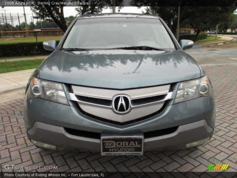 Sterling Gray Metallic / Taupe 2008 Acura MDX