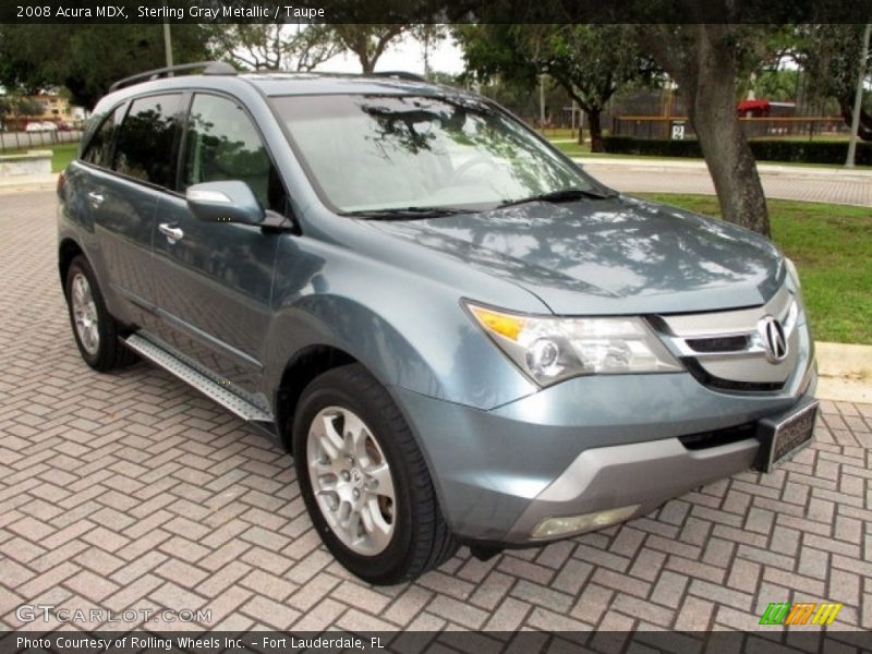 Sterling Gray Metallic / Taupe 2008 Acura MDX