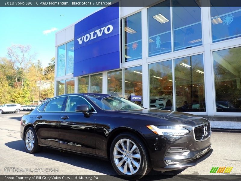 Black Stone / Charcoal 2018 Volvo S90 T6 AWD Momentum