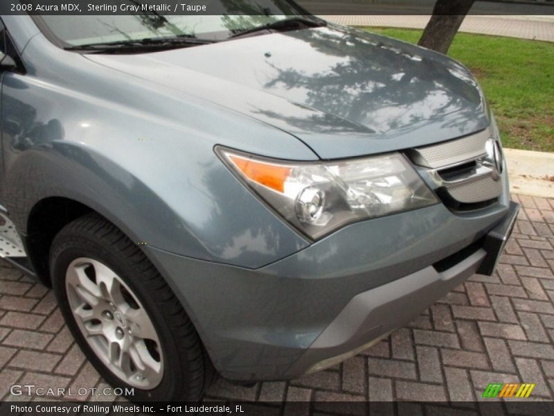 Sterling Gray Metallic / Taupe 2008 Acura MDX
