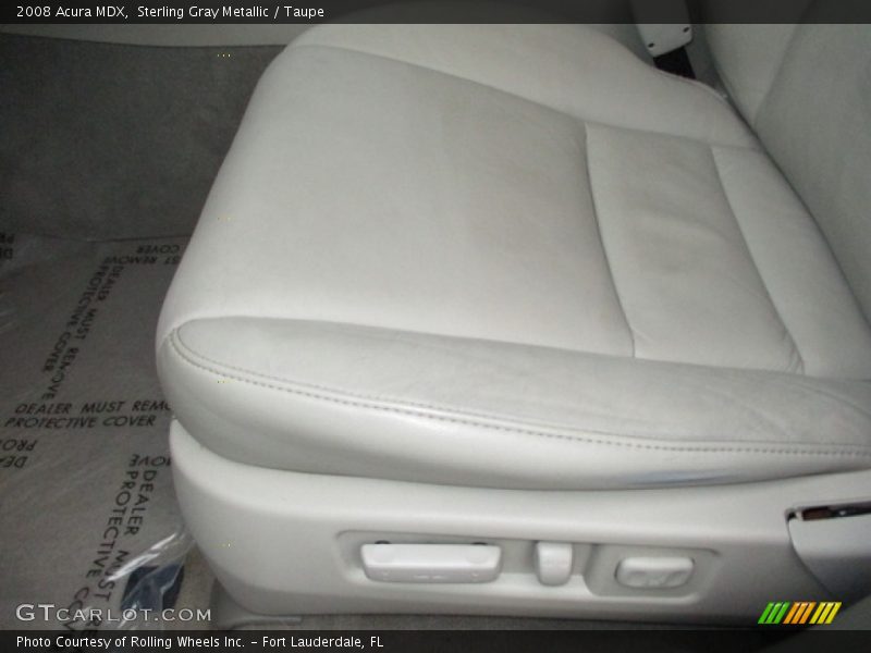Sterling Gray Metallic / Taupe 2008 Acura MDX