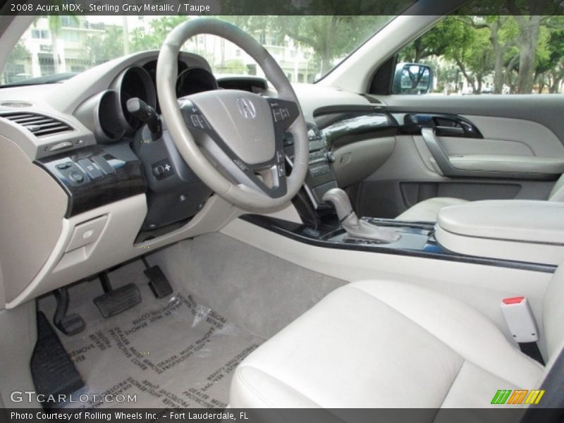 Sterling Gray Metallic / Taupe 2008 Acura MDX