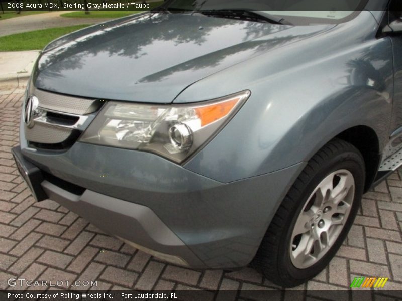 Sterling Gray Metallic / Taupe 2008 Acura MDX