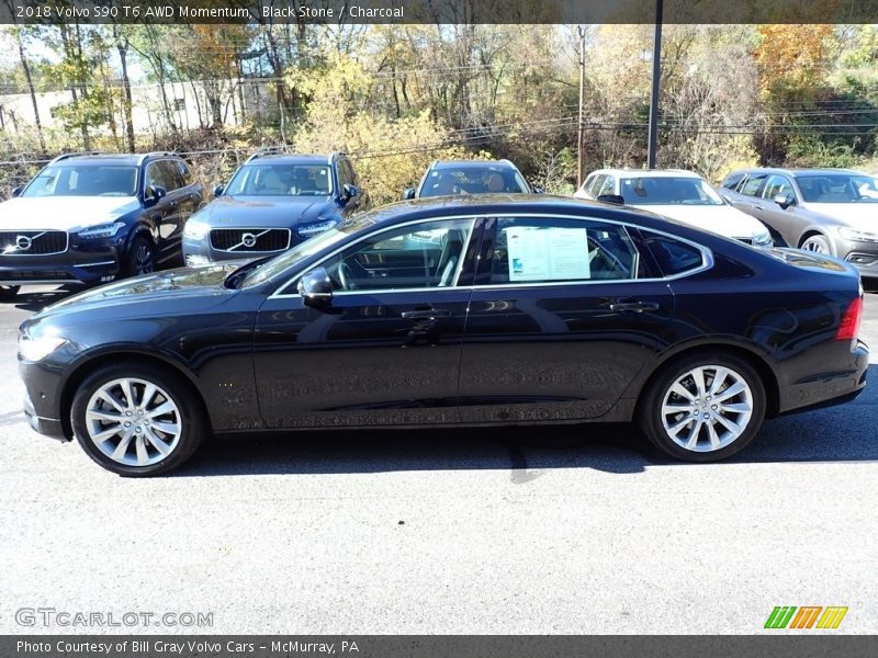Black Stone / Charcoal 2018 Volvo S90 T6 AWD Momentum
