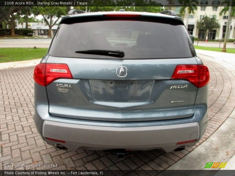 Sterling Gray Metallic / Taupe 2008 Acura MDX