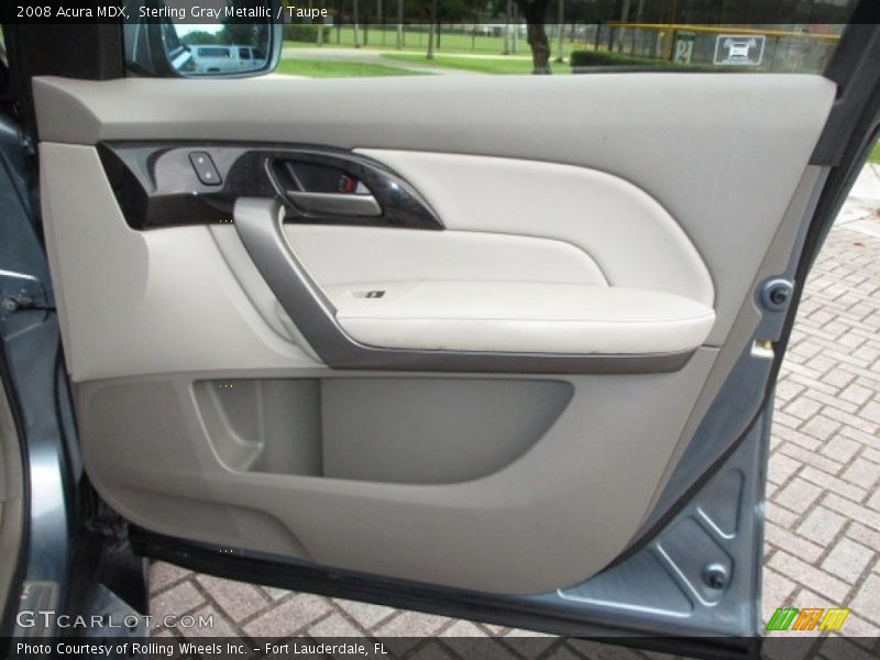Sterling Gray Metallic / Taupe 2008 Acura MDX